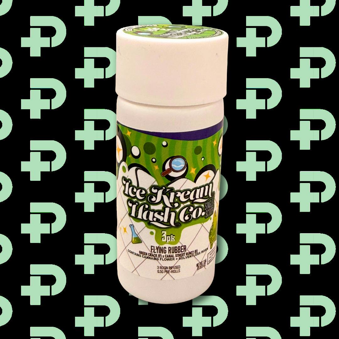 IKHCO Rosin Infused 3 Pack Prerolls - Flying Rubber