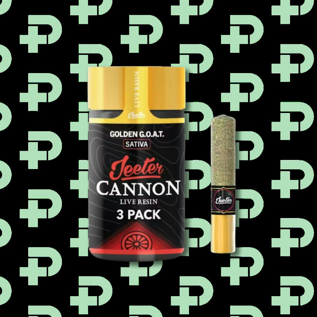 Jeeter 3 Pack Infused Cannons - Golden G.O.A.T cannabis product