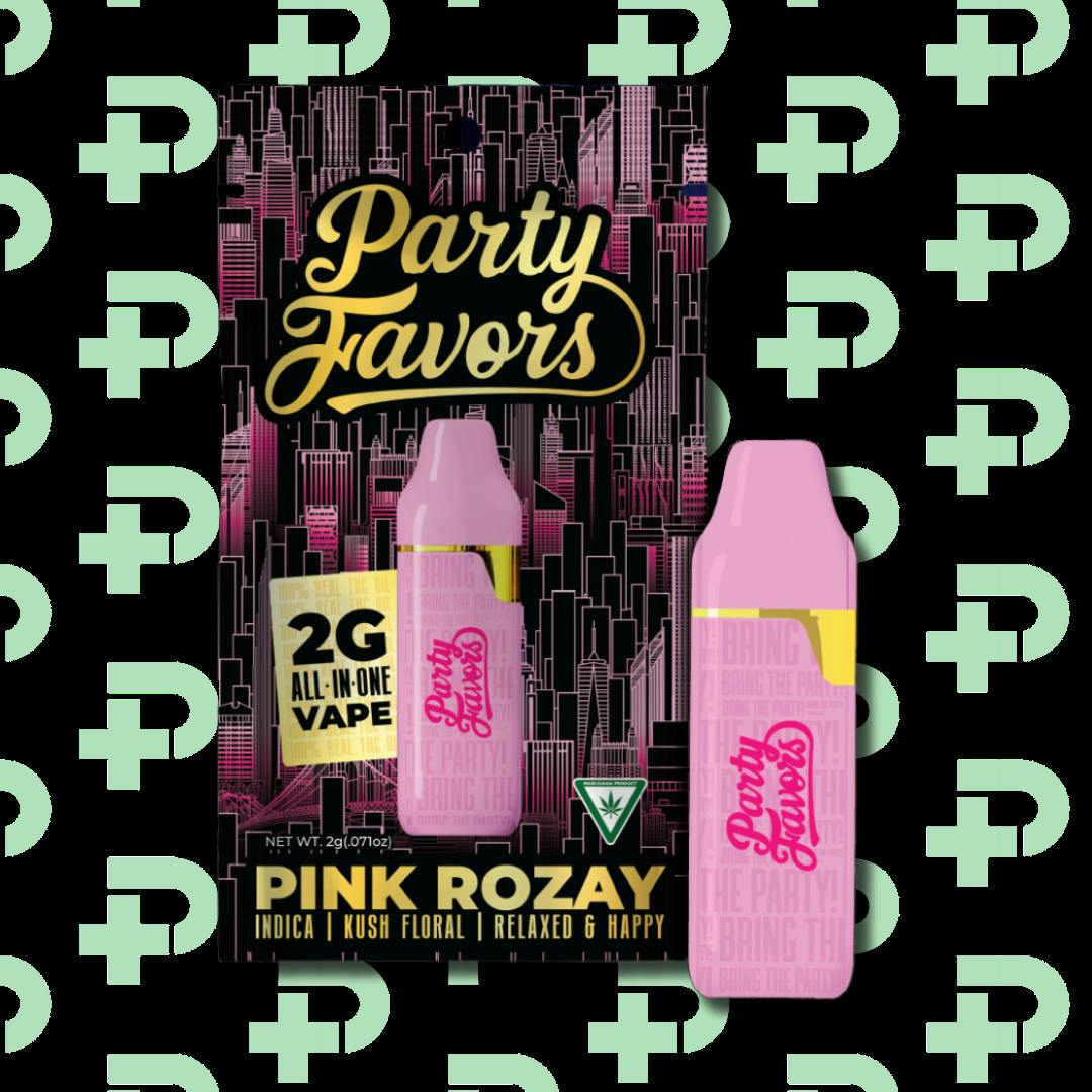 Party Favors 2g Disposable - Pink Rozay cannabis product