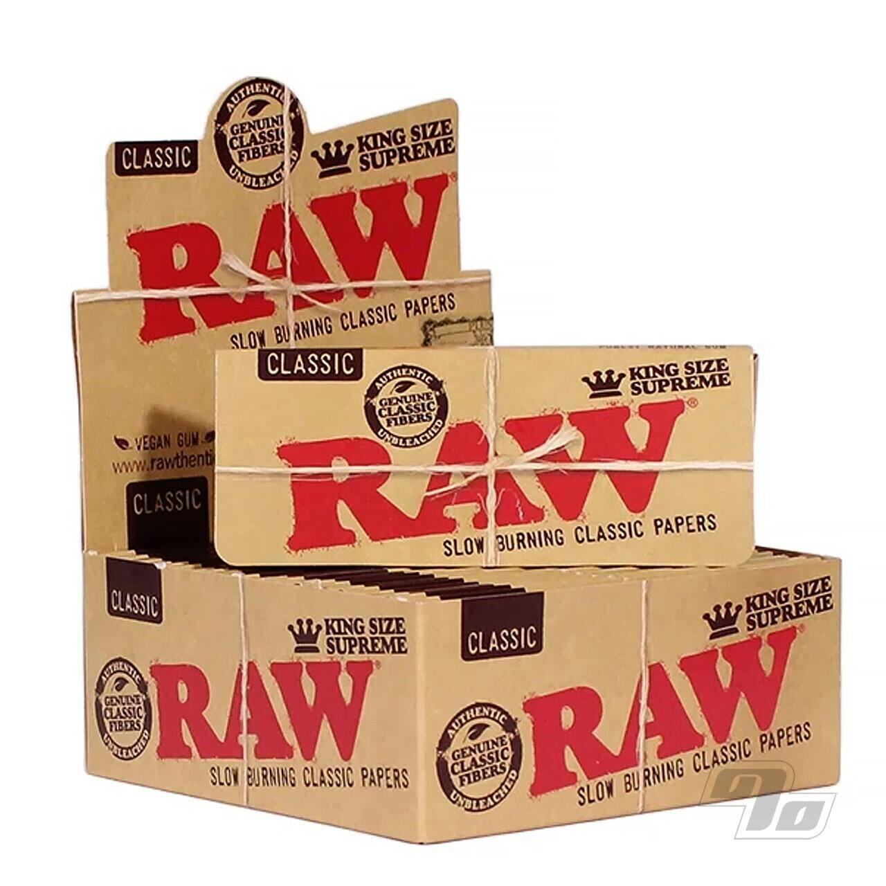 RAW KING SIZE SUPREME CLASSIC ROLLING PAPER