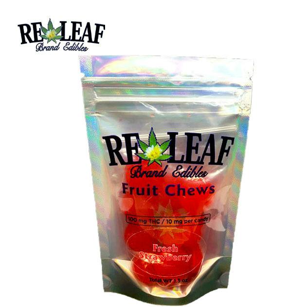 Releaf Brands Fruit Chews - 100mg | Strawberry at Desert Bloom Re-Leaf Center
