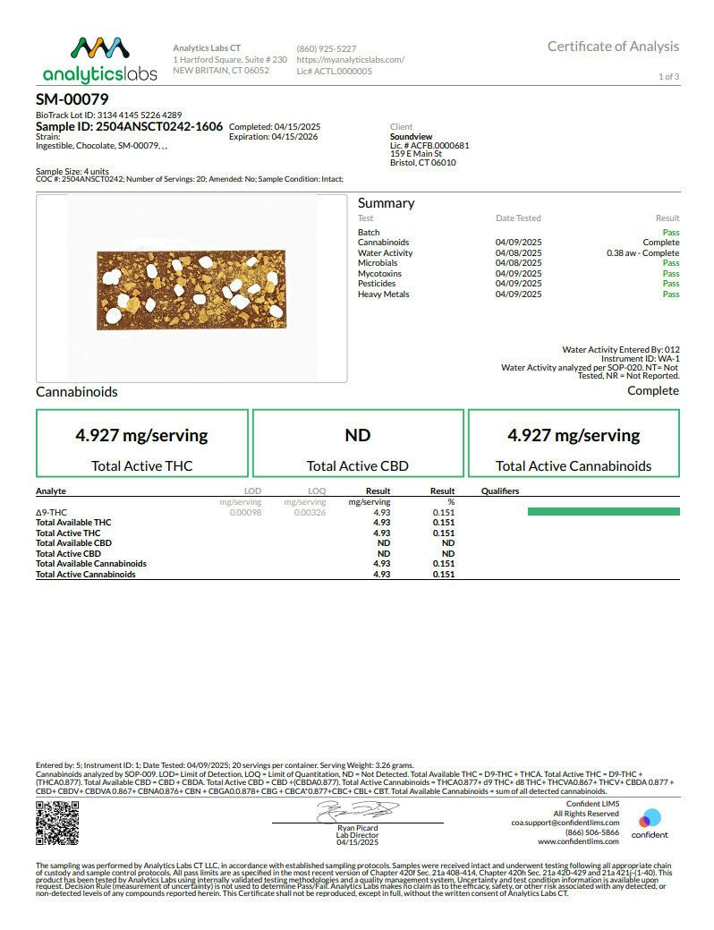 Toasted S'mores Milk Chocolate Chocolate 100mg (00079)