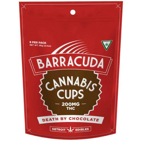 Detroit Edible Company Barracuda Death By Chocolate Cups 200mg THC