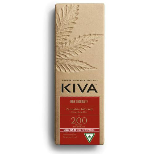 Kiva Confections Milk Chocolate Bar 200mg THC