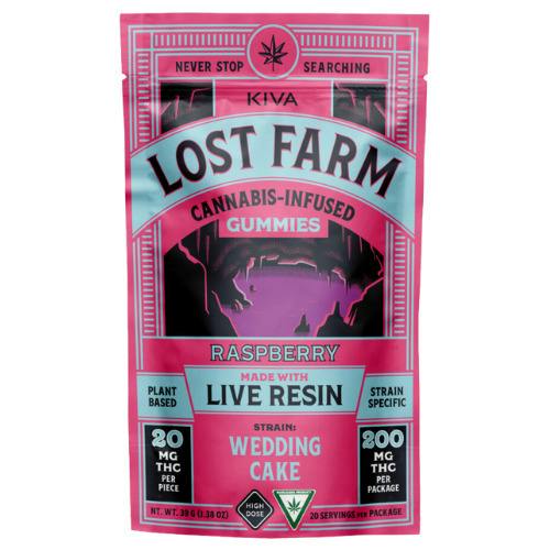 Lost Farm Raspberry Live Resin Gummies 200mg THC