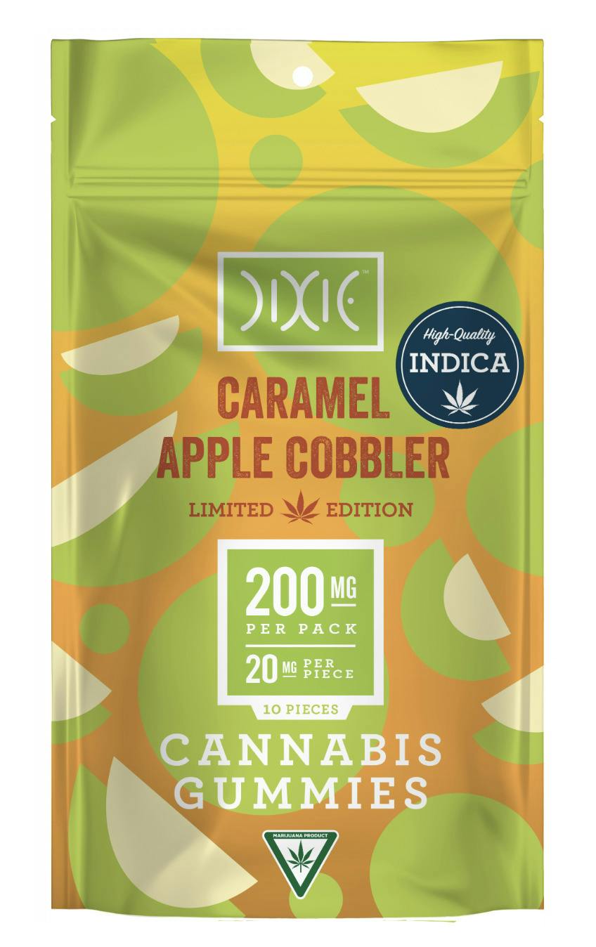 Dixie Caramel Apple Cobbler Indica Gummies