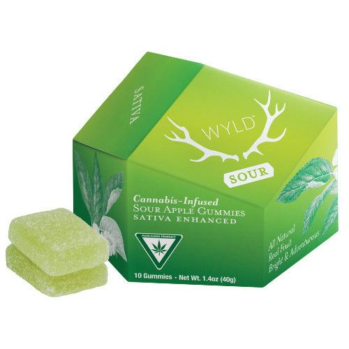 Wyld Sour Apple Sativa Gummies 200mg THC