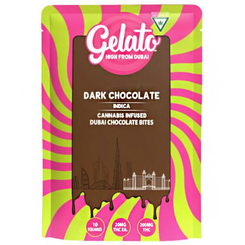 Gelato Dubai Bites Dark Chocolate 200mg THC