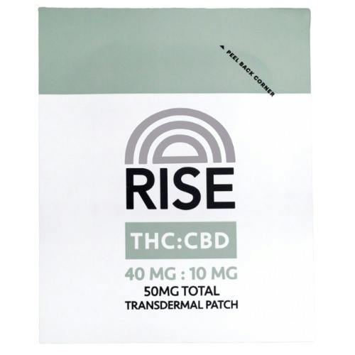 Rise Transdermal Patch 40mg THC : 10mg CBD