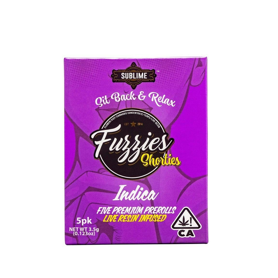 Fuzzies Shorties Infused Preroll 5pk - Northern Lights