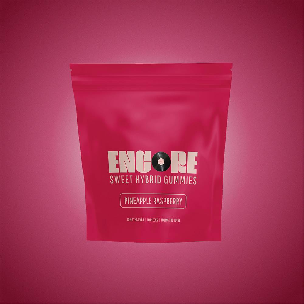 Encore Edibles Sweet Pineapple Raspberry Gummy 100mg