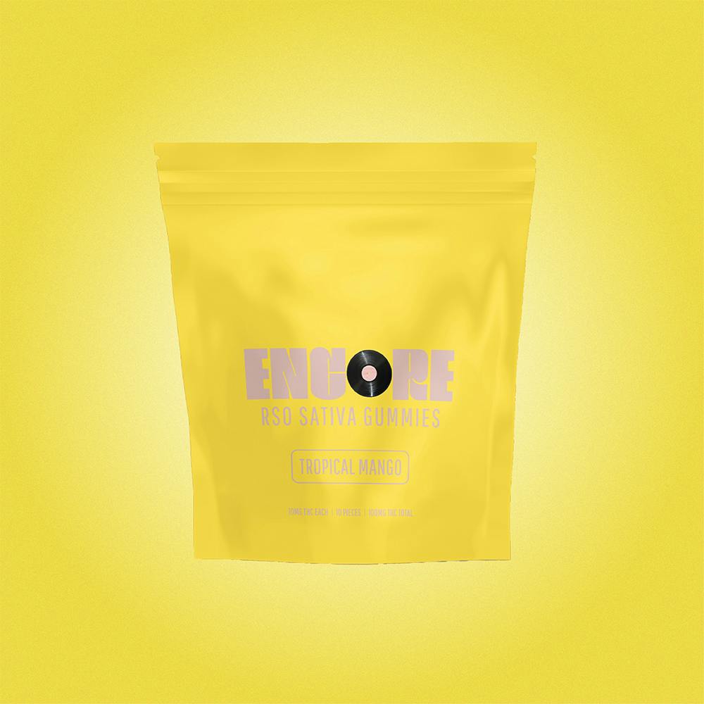 Encore Edibles Tropical Mango RSO Gummy 100mg