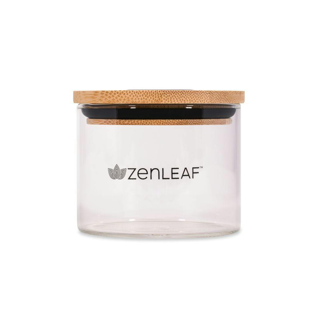 Verano Zen Leaf Stash Jar Clear