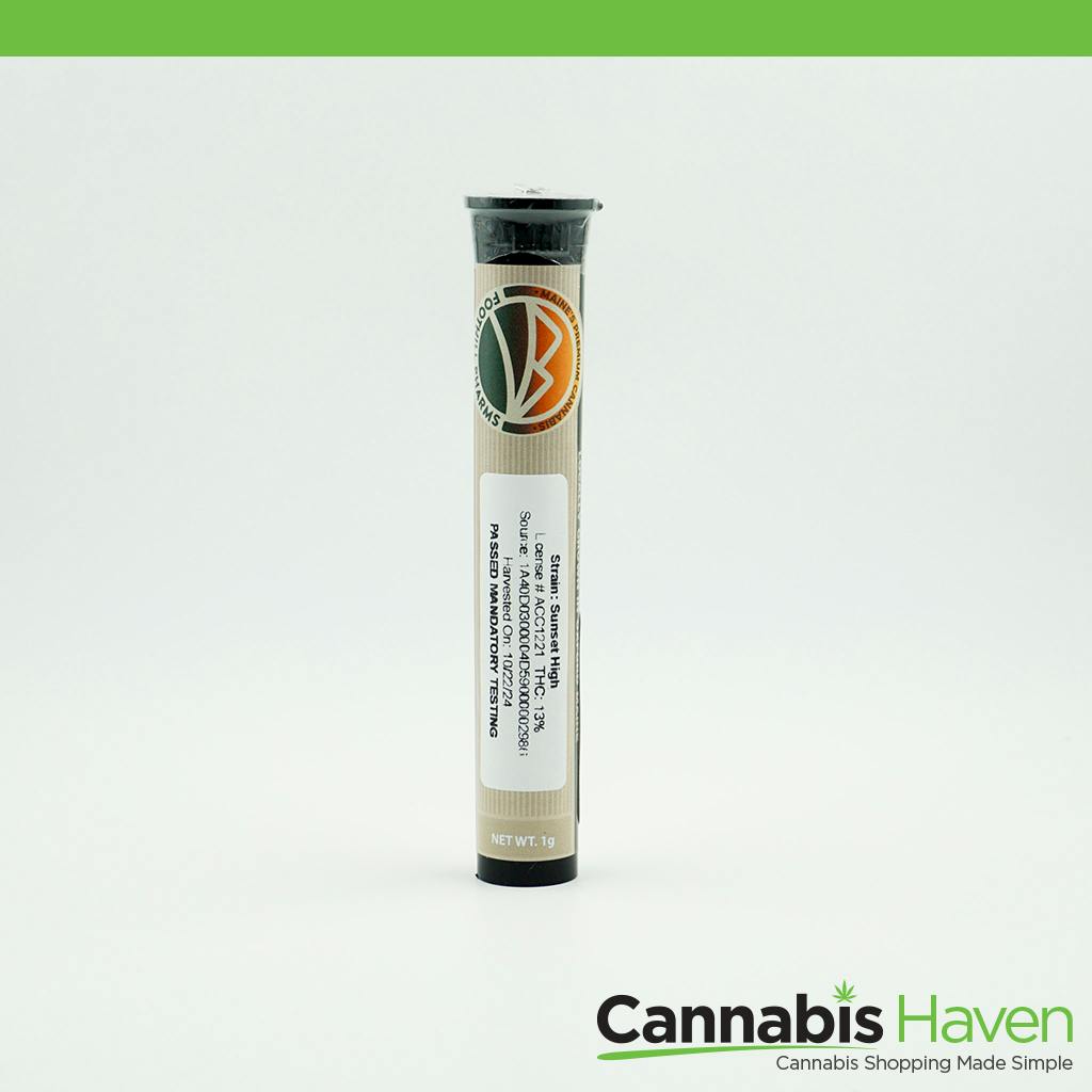 Foothill Farms Sunset High 1g Pre Roll at Cannabis Haven - Waterville