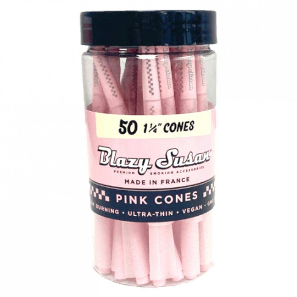 Blazy Susan - 1 1/4" Pink Cones - 50pk