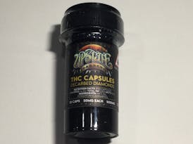 THC Capsules Decarbed Diamonds Upstate Gardens 500mg 50mg p/p