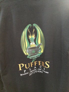 Puffers Place Hoodie Sweatshirt Old Logo Medium