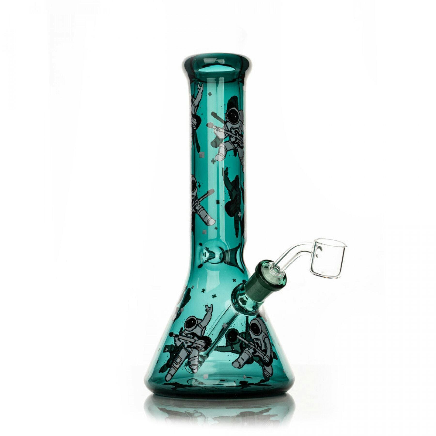 Red Eye Glass - 8.5" Astro Rocker Beaker Base Rig