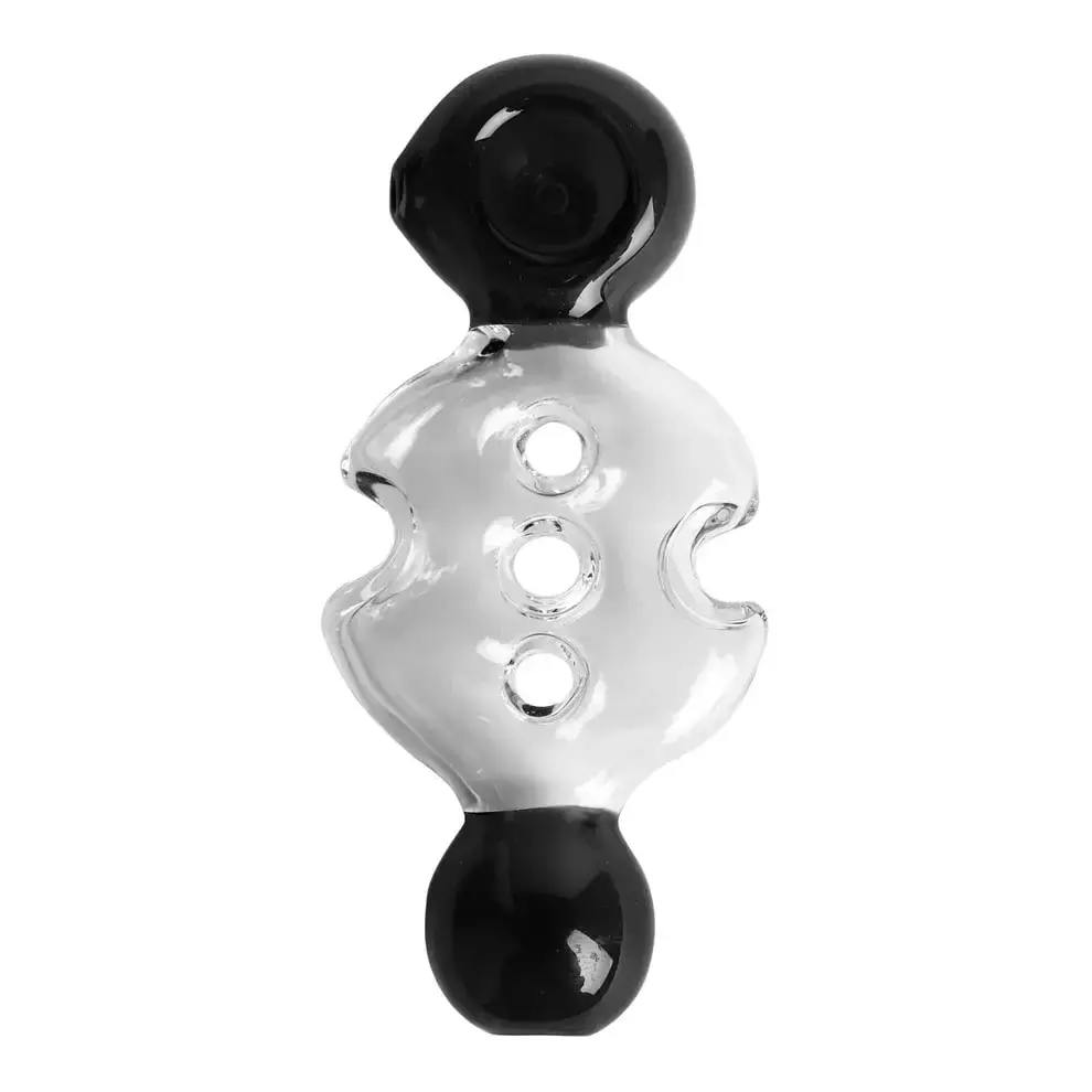 Red Eye Glass - 4.5" Swiss Disc Hand Pipe (Black)
