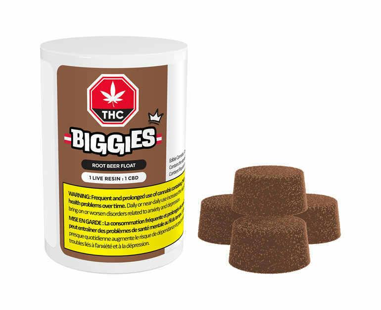 BIGGIES by EVEN - Root Beer Float 1:1 Live Resin Gummies (4 Pieces)