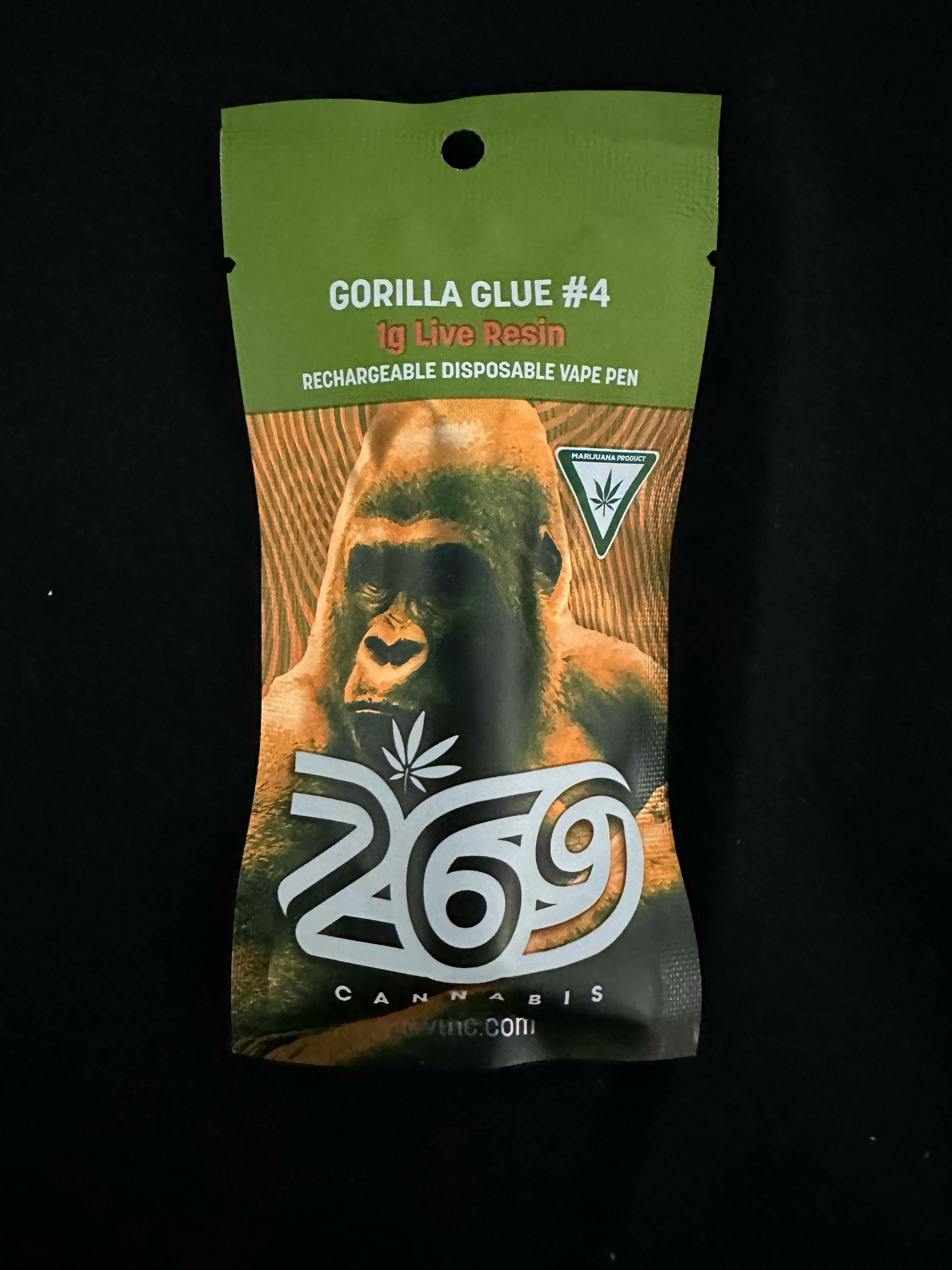 269 Cannabis Live Resin 1g Disposables - GG4 (I)