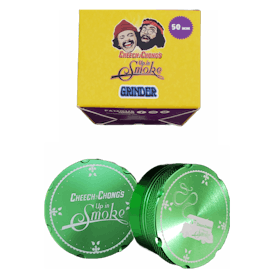 Cheech & Chong "Up In Smoke" Aluminum Herb 50mm Grinder - Green