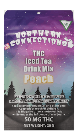 Northern Connections Edibles - Northern Connections Drink Mix - Peach Iced Tea Mix 50mg