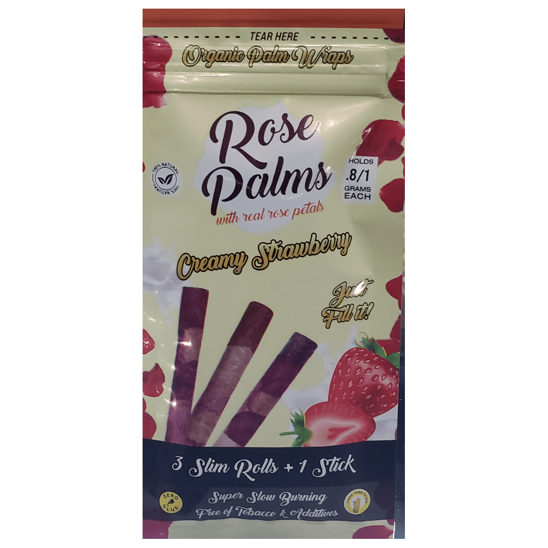 Palm Wraps - Rose Palm Wraps Creamy Strawberry