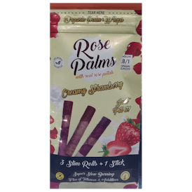 Palm Wraps - Rose Palm Wraps Creamy Strawberry