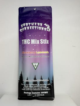 Northern Connections Edibles - THC Mix Stix - Strawberry Lemonade 200mg (5x40mg)