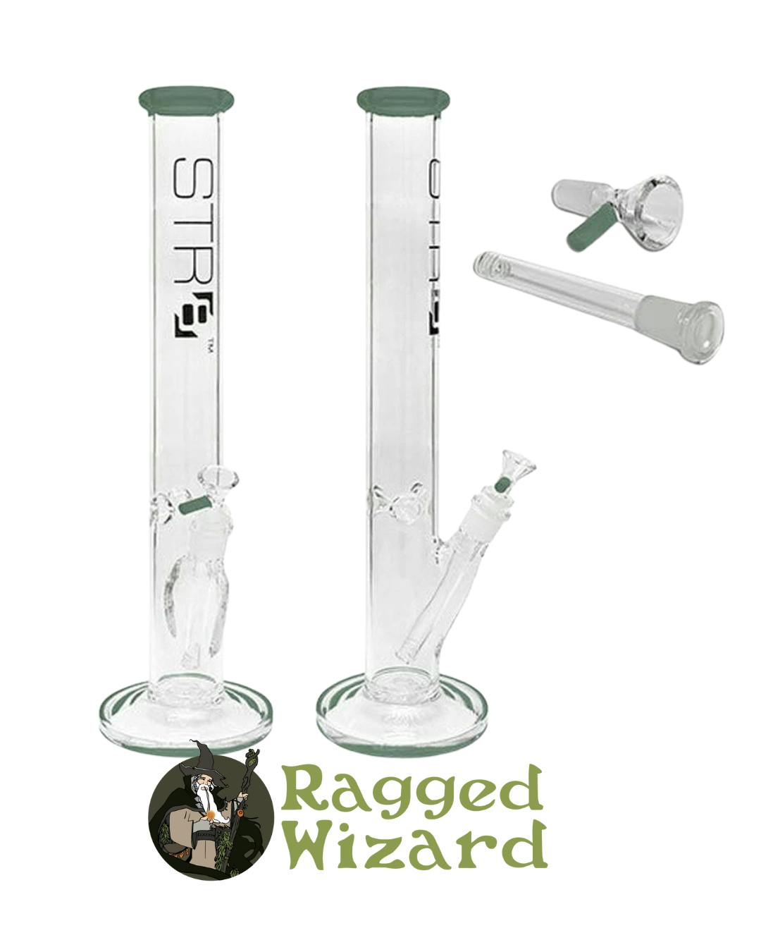 STR8 Glass Bongs - STR8 18" Mint Green Water Pipe Straight Tube with Ice Catcher