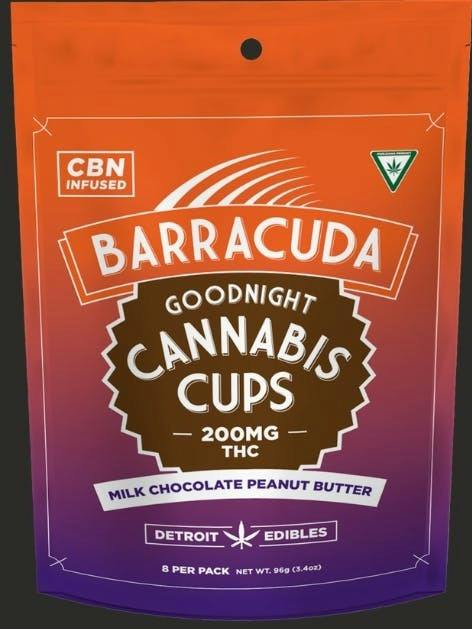 Detroit Edibles - Barracuda Cups - Goodnight Milk Chocolate Peanut Butter 200mg