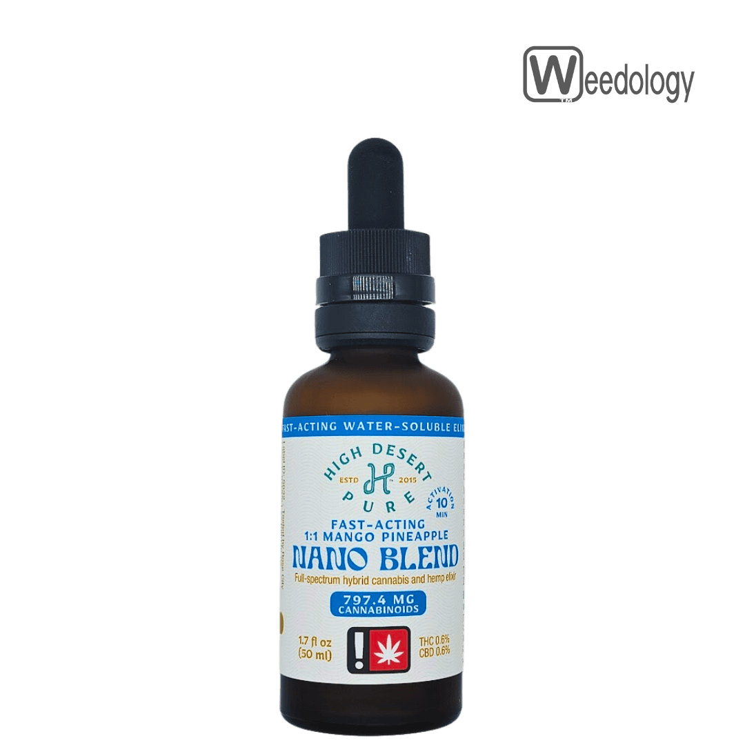 High Desert Pure 1.7oz MANGO PINEAPPLE 1:1 Nano Tincture