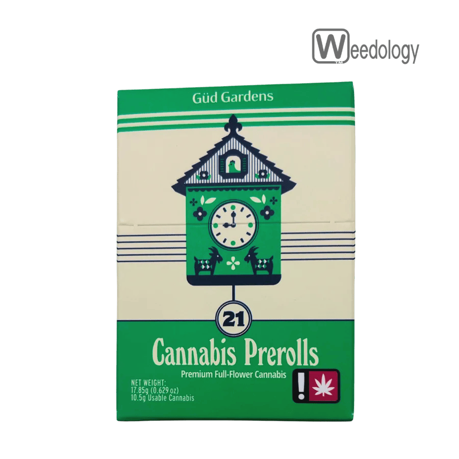 Gud Gardens 21pk JACK HERER(S)/SPRITZER(H)/SOUR DIESEL(S) 0.5g Pre-Rolls