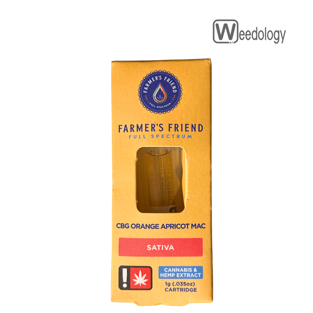 Farmer's Friend 1g CBG ORANGE APRICOT MAC FSE Vape