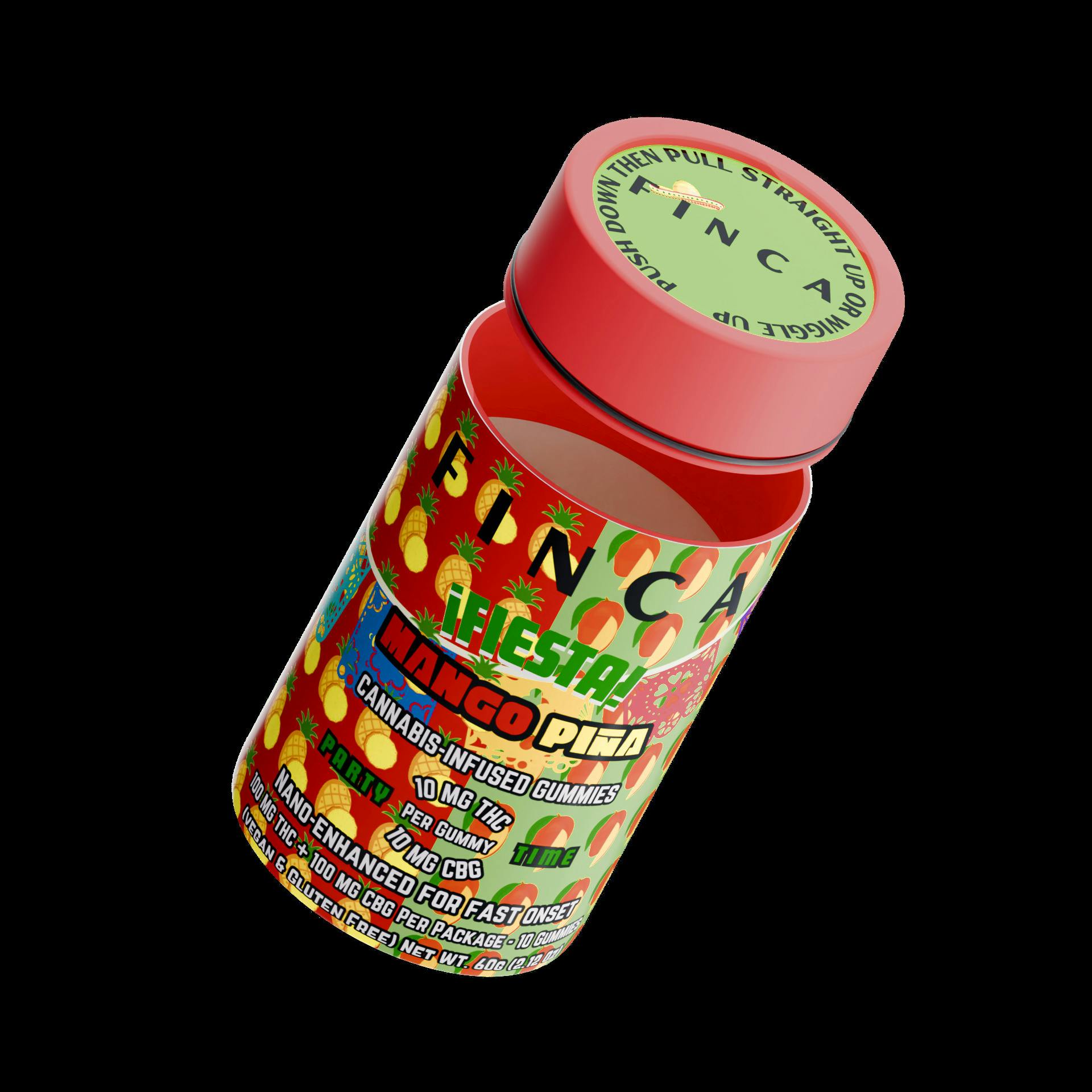 NY Finca - Fiesta - Mango Pina - ( Party Time ) 100mg CBG/THC