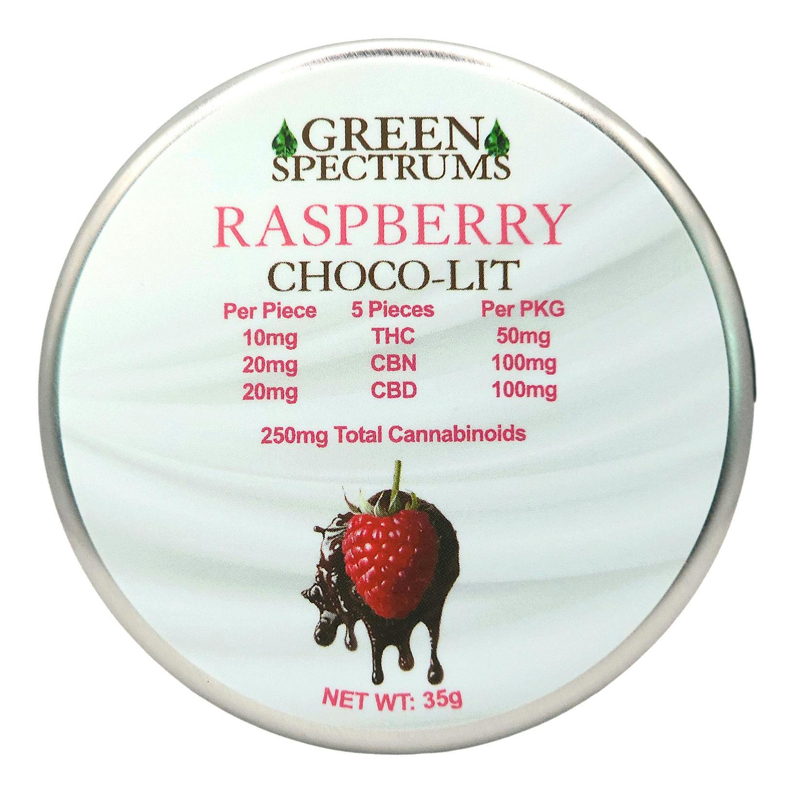 Green Spectrums - Raspberry Choco-lit - 2:1 CBN/THC