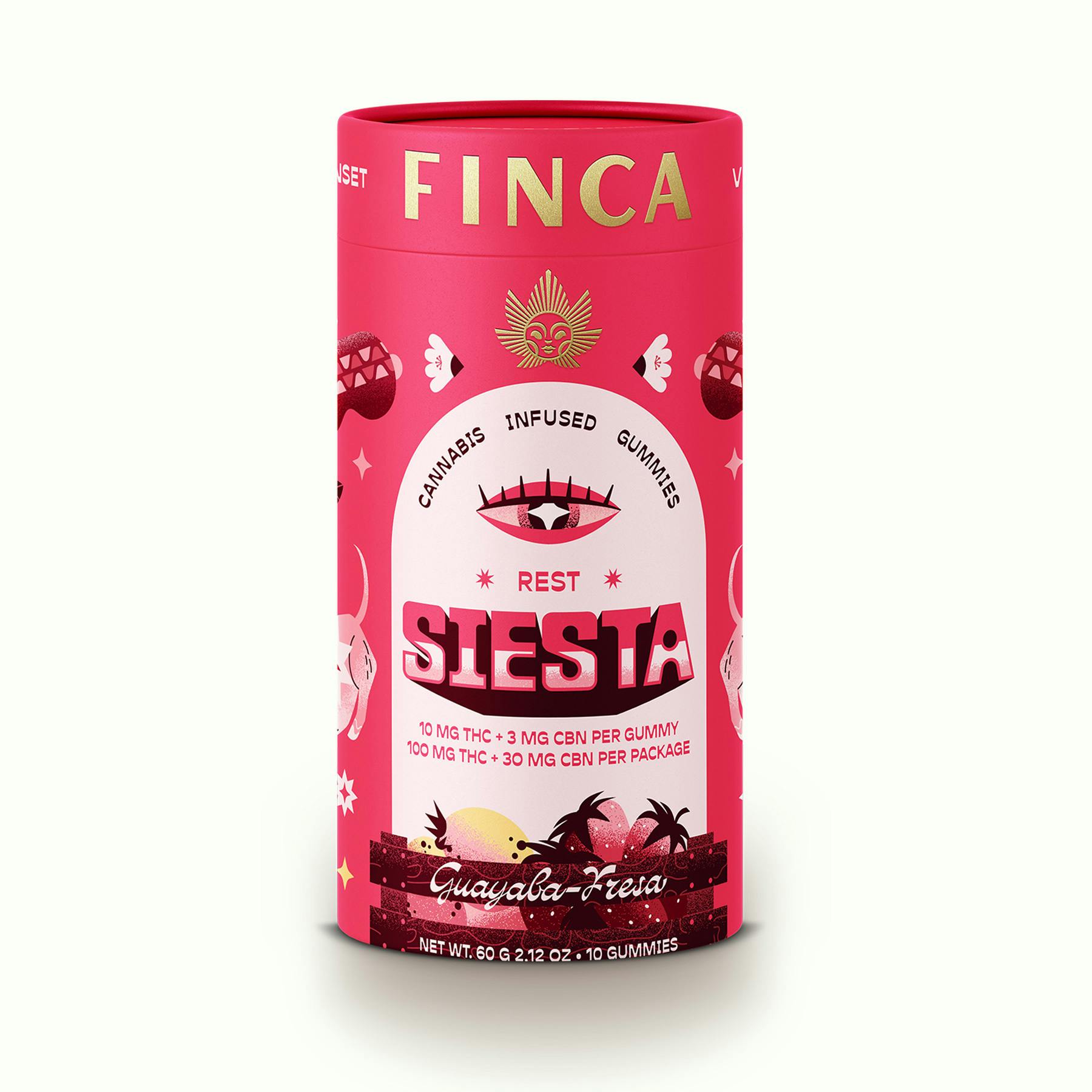 NY Finca - Siesta Guava Strawberry - (REST) - 100mg Gummies