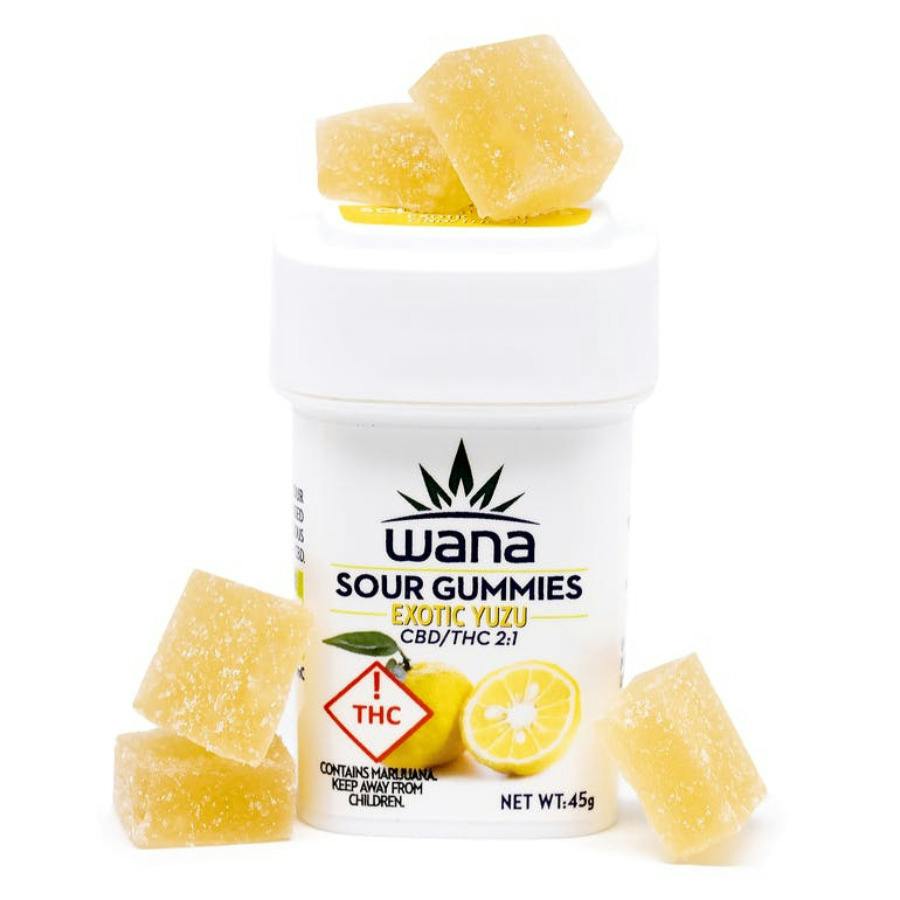 Wana | Sour Exotic Yuzu | 2:1 CBD:THC | 200mg:100mg
