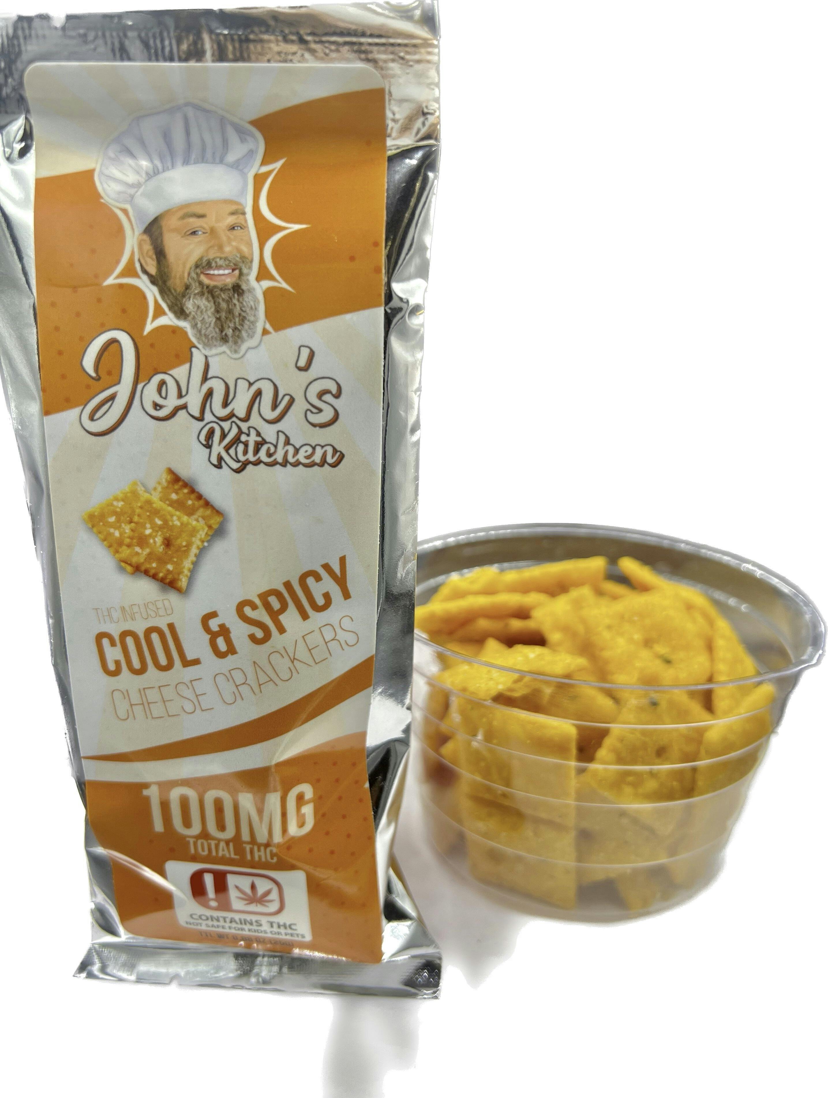John's Kitchen | Cool & Spicy Cheese Crackers | 1000mg
