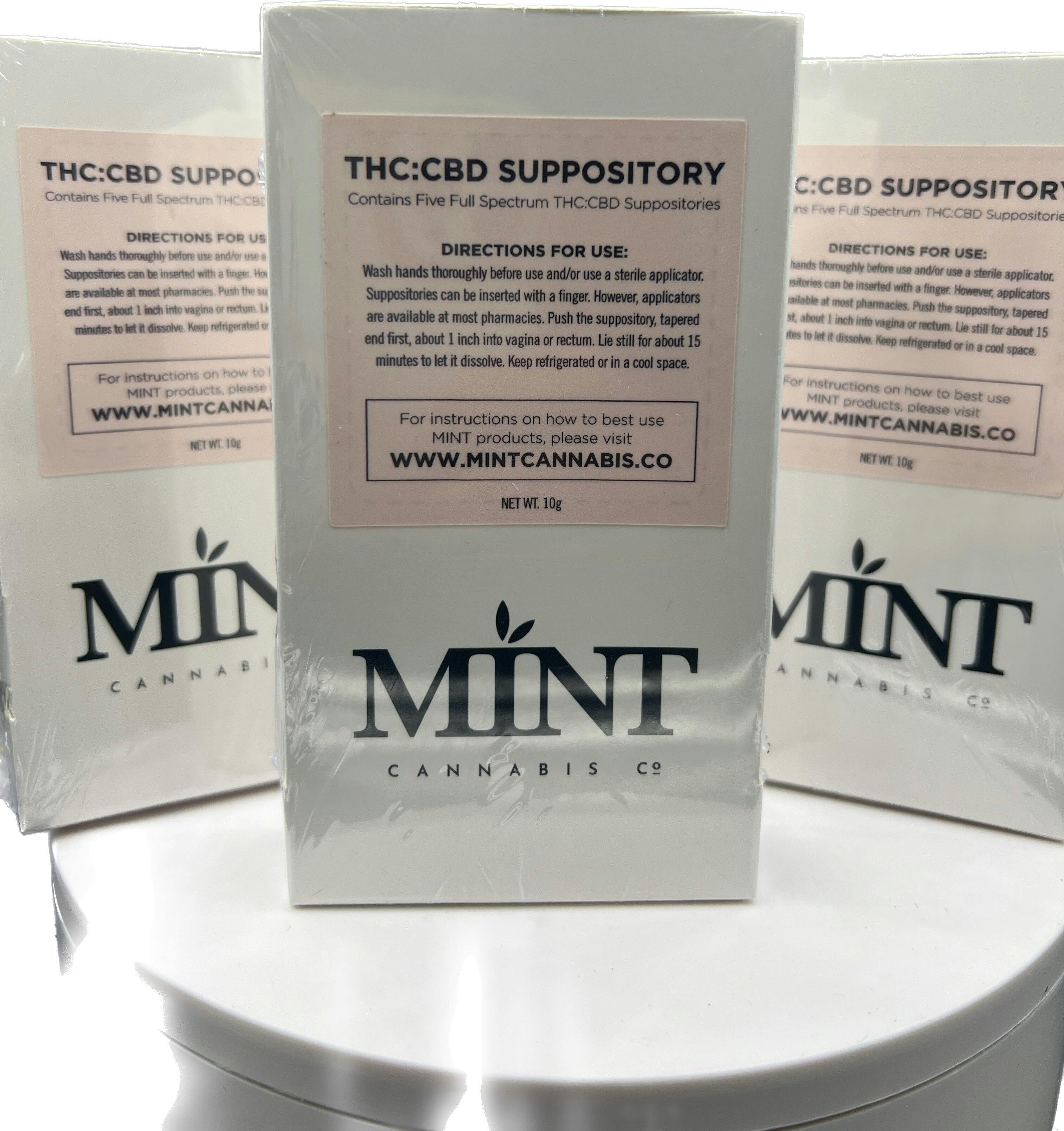 Mint Cannabis | Suppositories | 1:1 THC:CBD