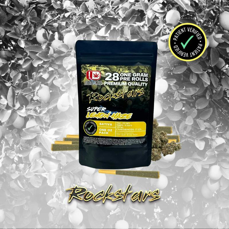 Rockstars | Sour Diesel | Pre-Roll OZ Pack | Sativa | 28g