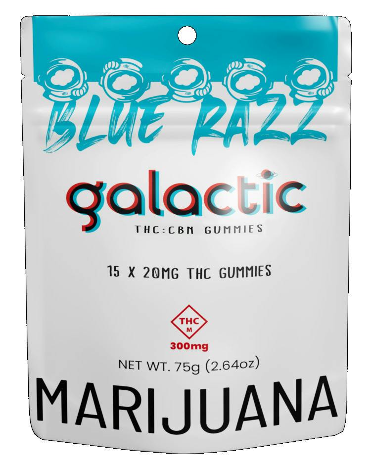 5:2 THC/CBN Blue Razz Gummies 15pk
