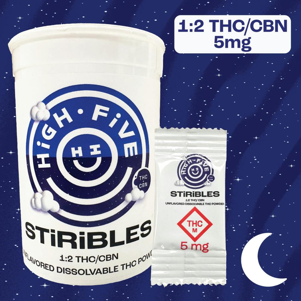 1:2 THC/CBN STiRiBLES Unflavored 20pk
