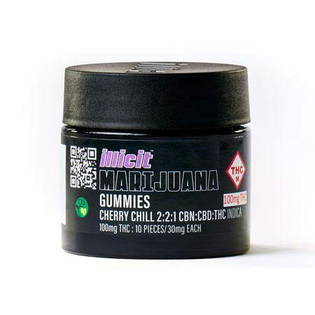 2:1:1 CBN/CBD/THC Cherry Chill Gummies 10pk