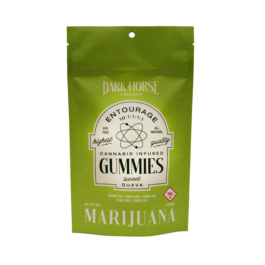 10:1:1:1:1 THC/CBD/CBG/CBN/CBC Sweet Guava Gummies 10pk