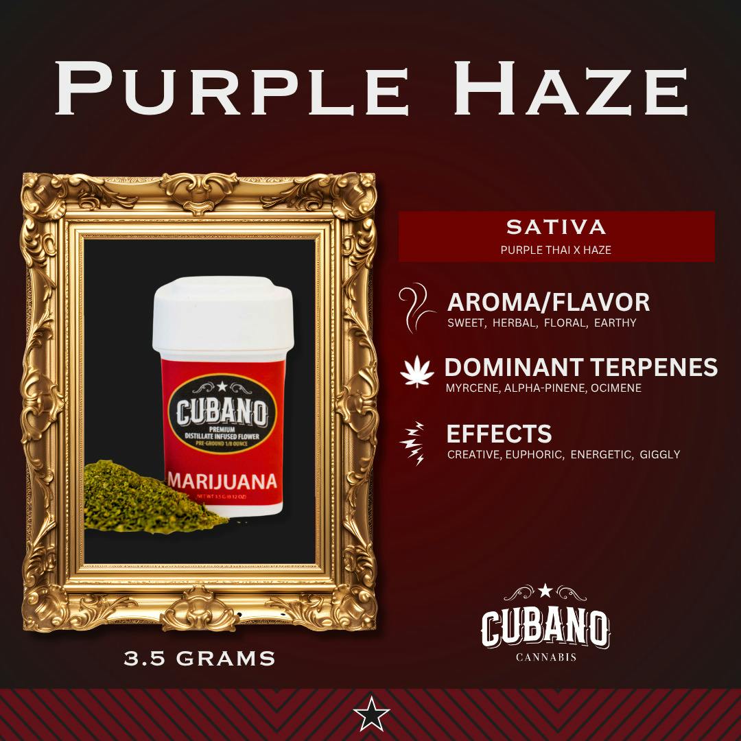Purple Haze | Distillate Infused Pre Ground