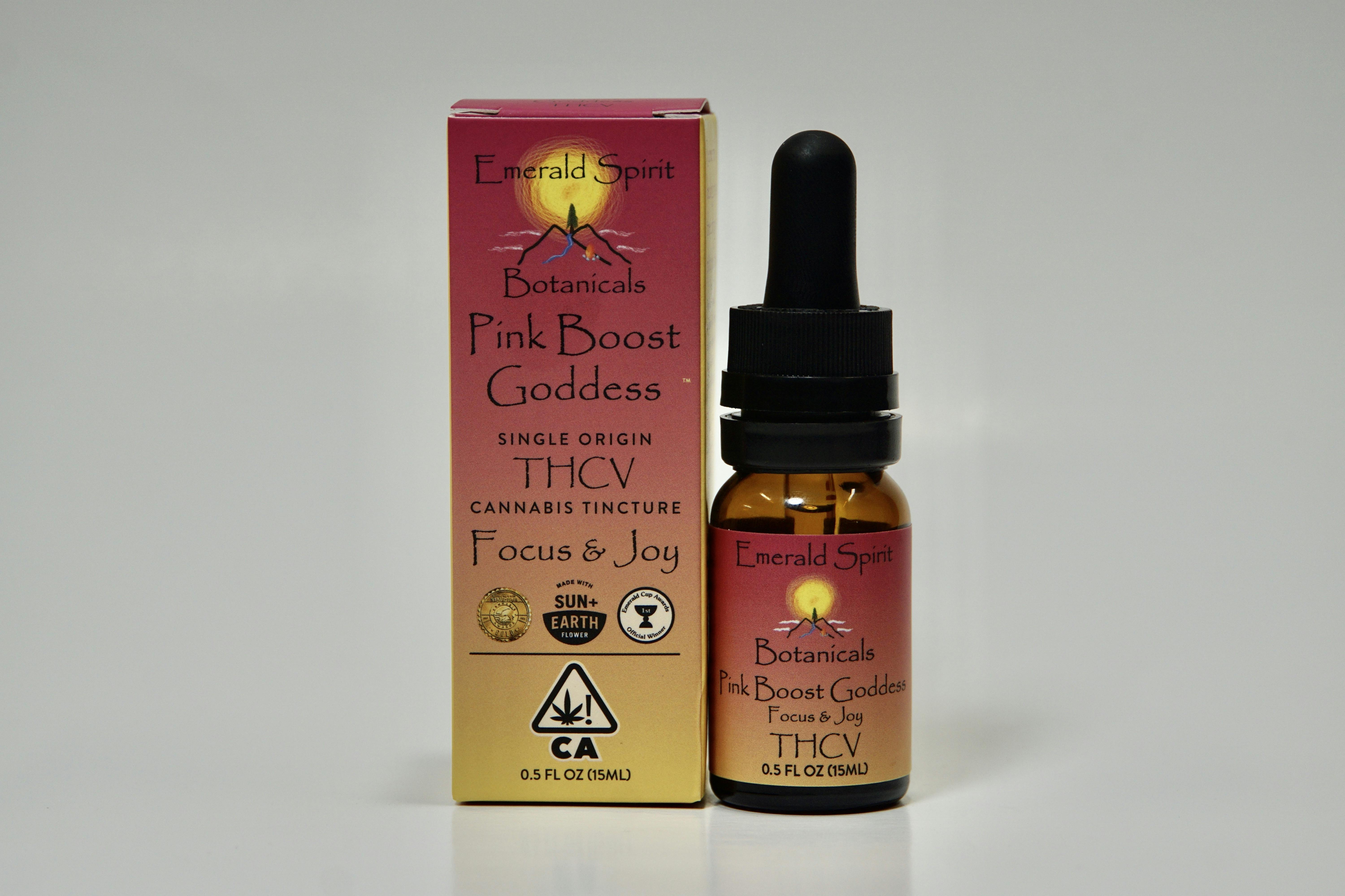 15ML THCV PINK BOOST GODDESS TINCTURE BY EMERALD SPIRIT BOTANICALS