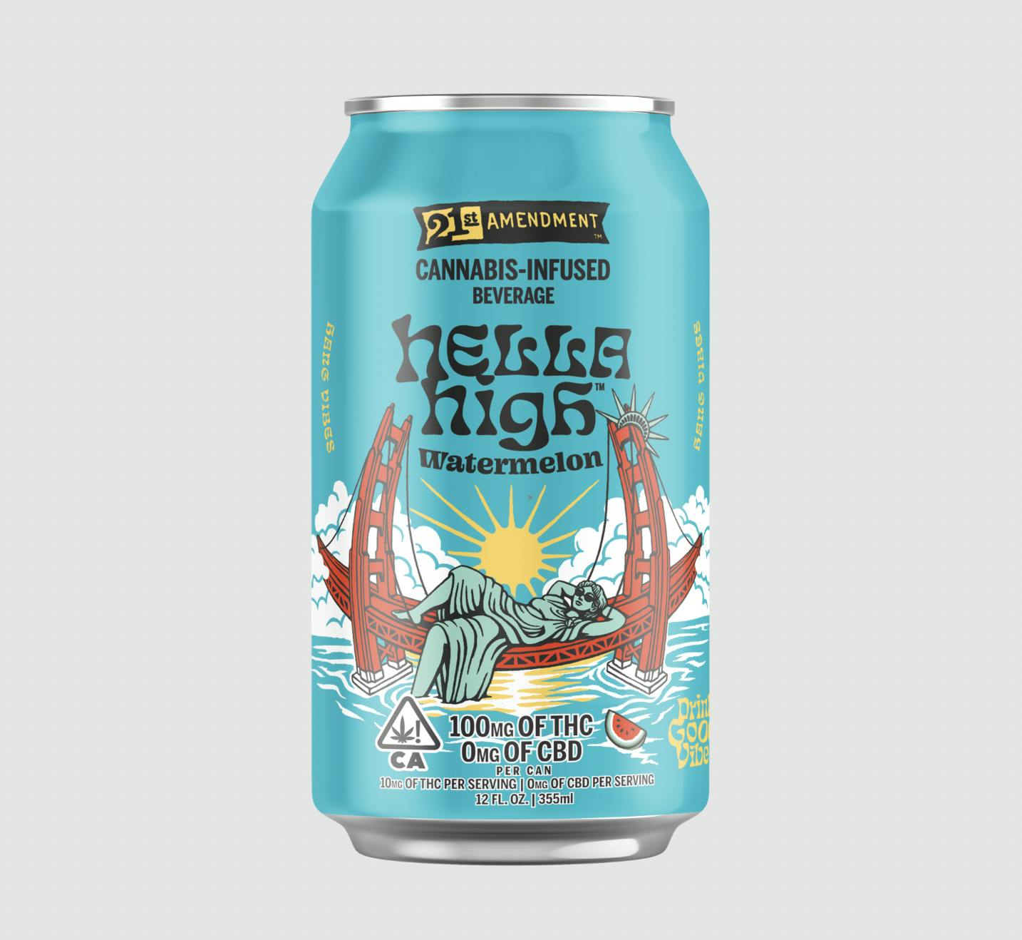 100MG WATERMELON CANNABIS BEVERAGE BY 21ST AMENDMENT