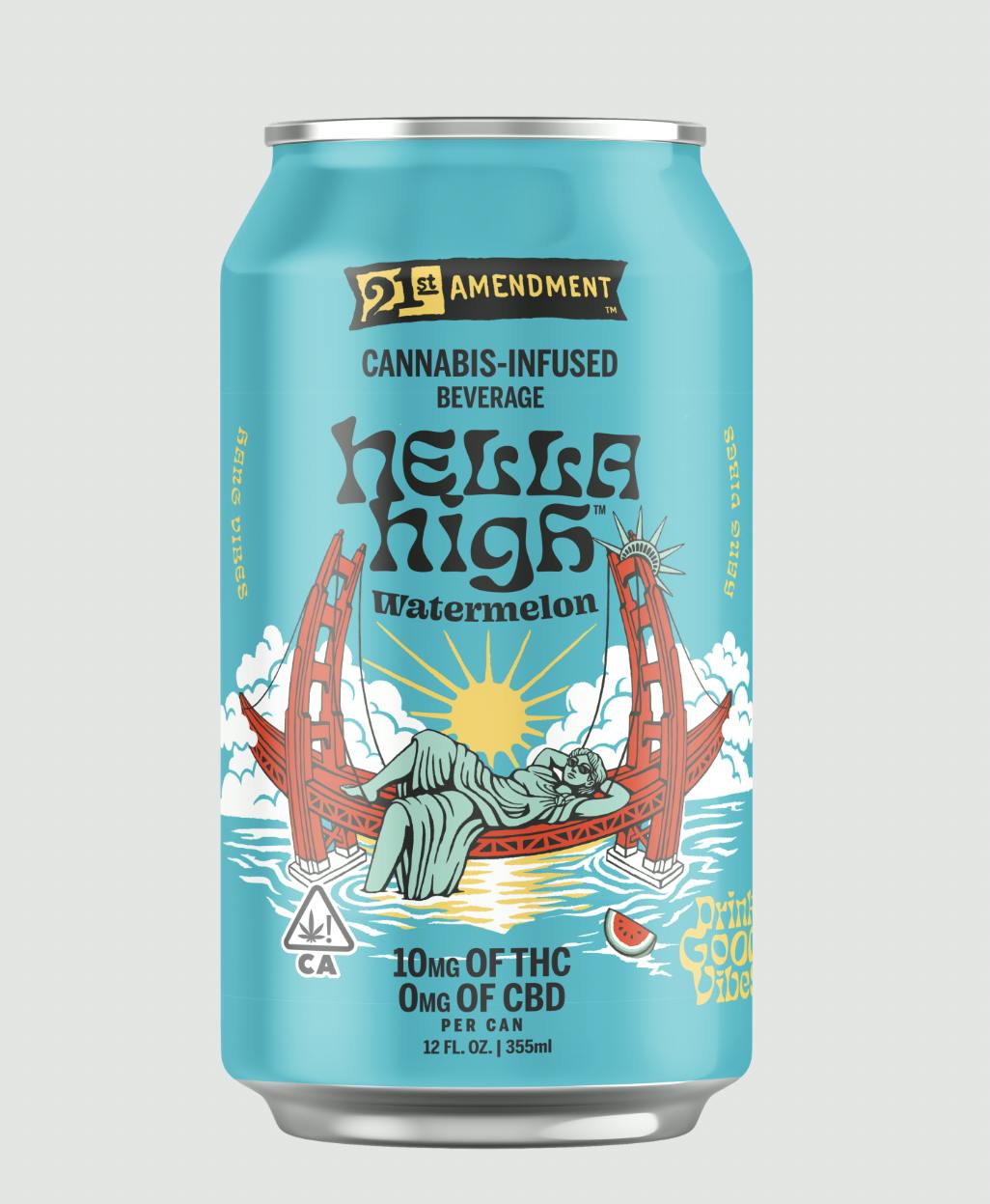 10MG WATERMELON CANNABIS BEVERAGE BY 21ST AMENDMENT
